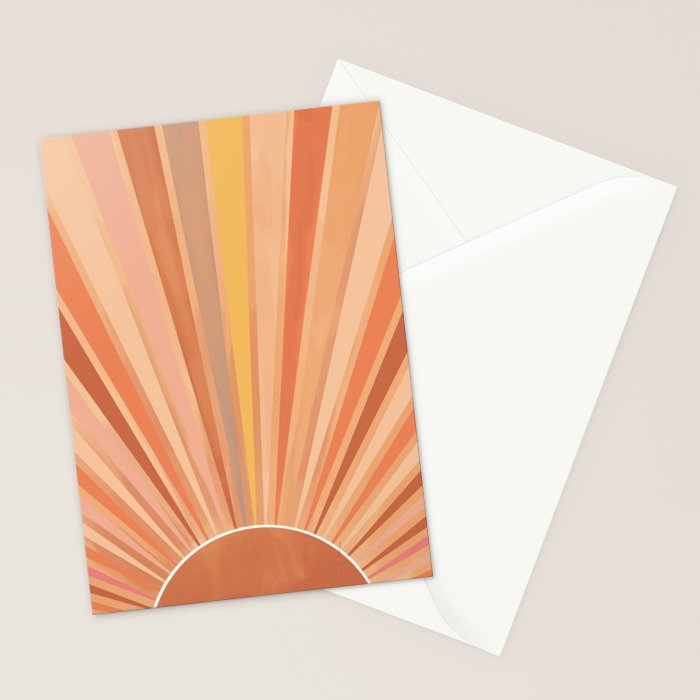 Dessert Sunset Stationery Card Gallery Image 2