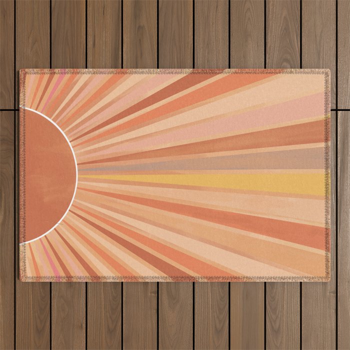 Dessert Sunset Outdoor Rug Gallery Image 1