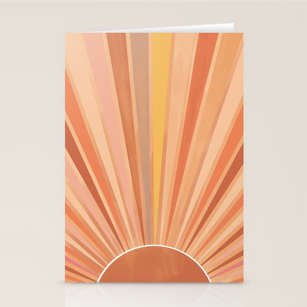 Dessert Sunset Stationery Card Gallery Image 2