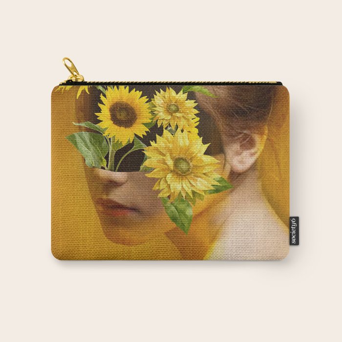 Sunflower Lady Carry All Pouch Gallery Image 1