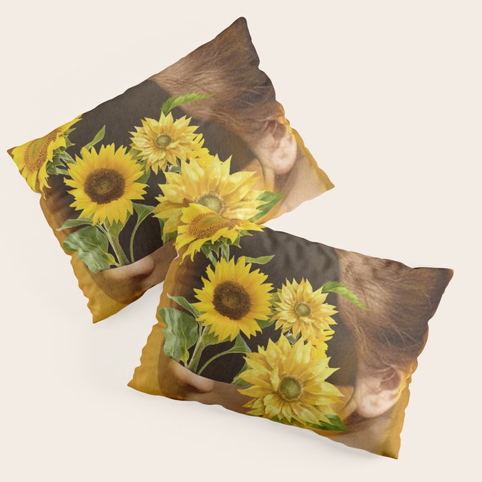 Sunflower Lady Pillow Sham Gallery Image 3