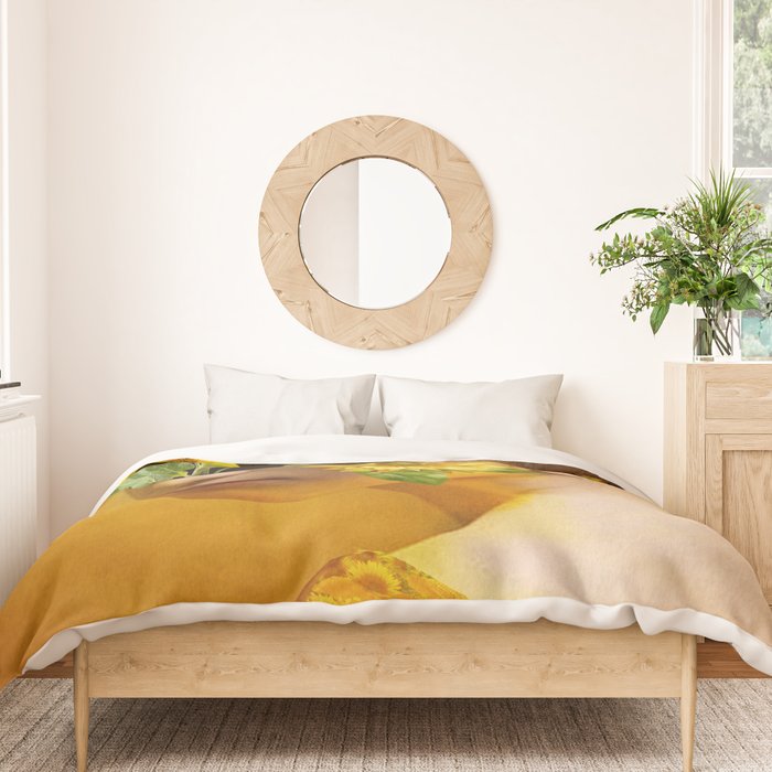 Sunflower Lady Duvet Cover Gallery Image 3