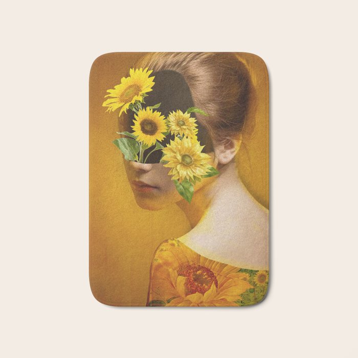 Sunflower Lady Bath Mat Gallery Image 1