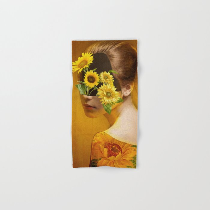 Sunflower Lady Bath Towel Gallery Image 1