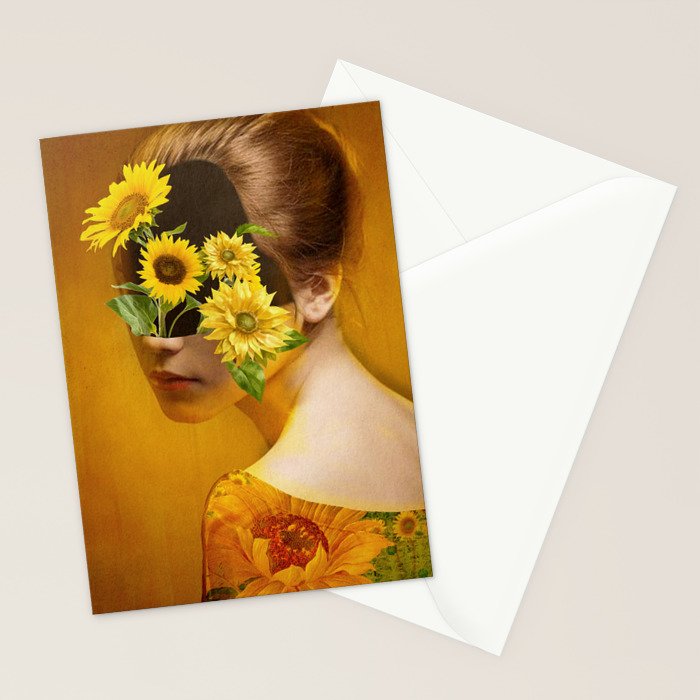 Sunflower Lady Stationery Card Gallery Image 2