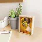 Sunflower Lady Mini Art Print Gallery Image 2