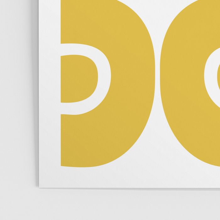 Mid Century Modern Abstract Pattern 7721 Mustard Yellow Poster Gallery Image 3