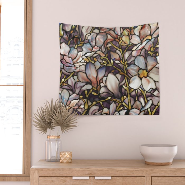 Louis Comfort Tiffany - Decorative stained glass 10. Wall Tapestry Gallery Image 2