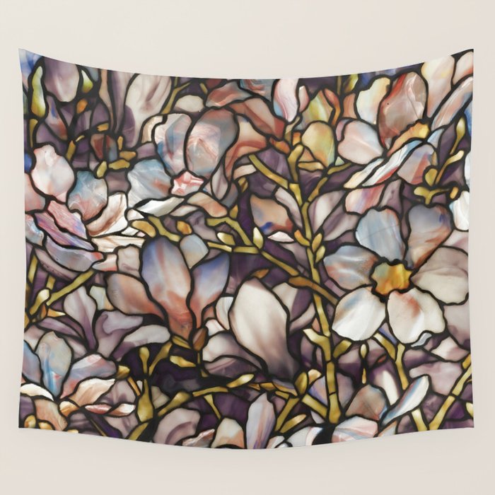 Louis Comfort Tiffany - Decorative stained glass 10. Wall Tapestry Gallery Image 4