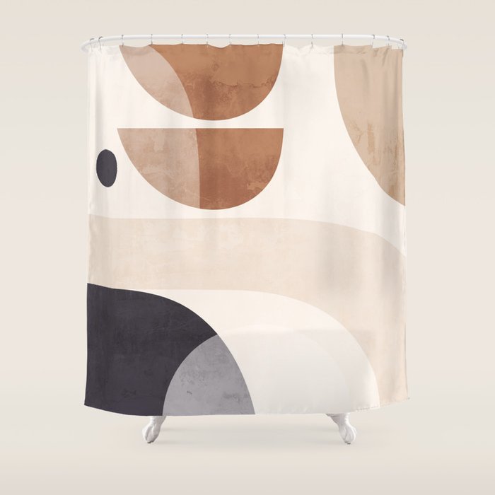 Modern Abstract Art 5 Shower Curtain Gallery Image 1