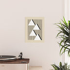 Triangle black and white Stripes Poster Gallery Image 2