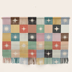 Retro Festive Sparkle Checker  Wall Hanging Gallery Image 1