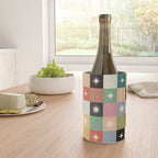 Retro Festive Sparkle Checker  Wine Chiller Gallery Image 4