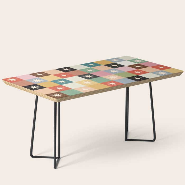 Retro Festive Sparkle Checker  Coffee Table Gallery Image 1