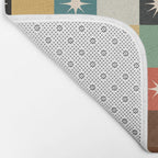 Retro Festive Sparkle Checker  Bath Mat Gallery Image 2