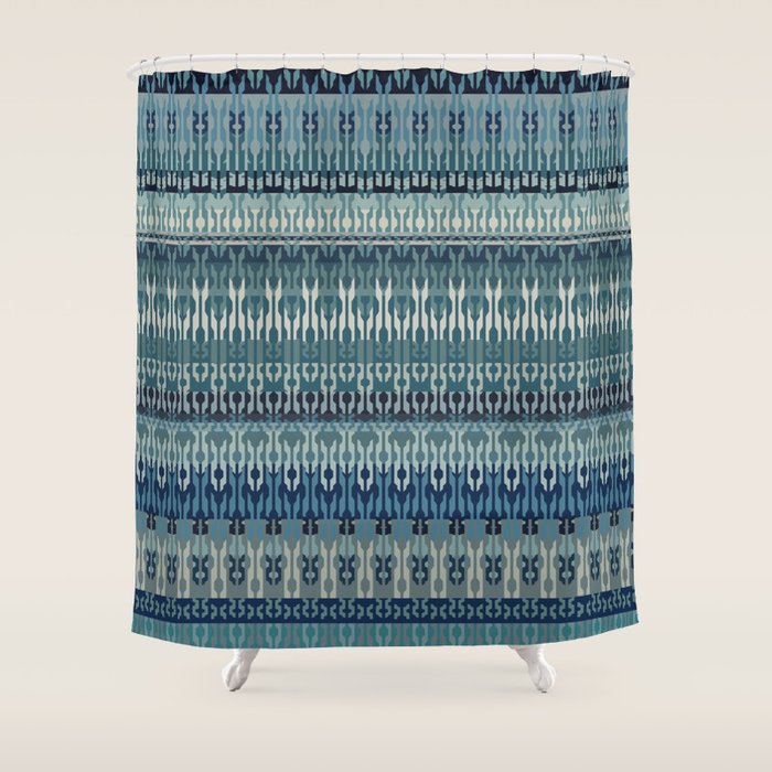 Ethnic Stripes Shower Curtain Gallery Image 1