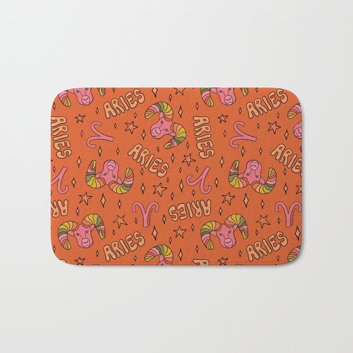 Aries Print Bath Mat Gallery Image 1