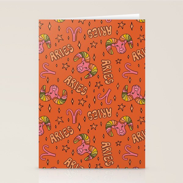 Aries Print Stationery Card Gallery Image 2