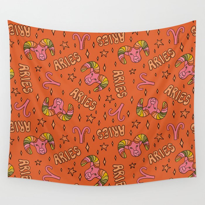 Aries Print Wall Tapestry Gallery Image 4