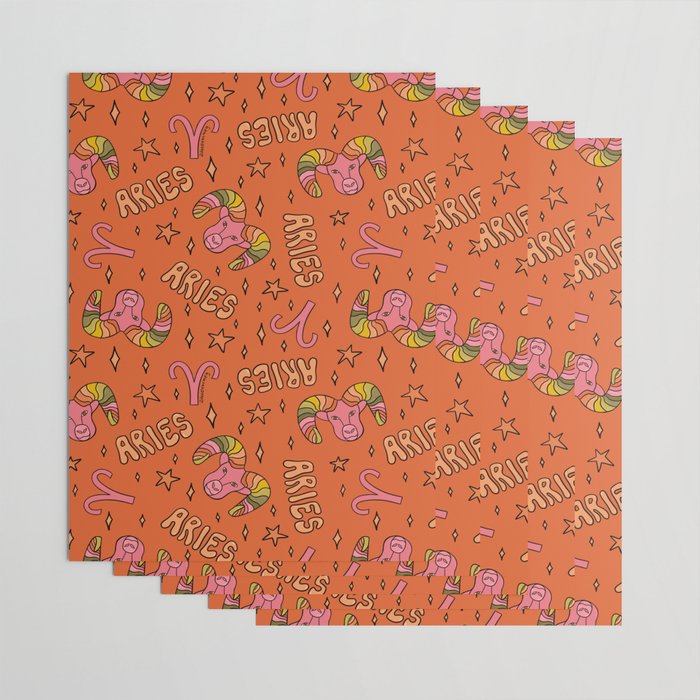 Aries Print Wrapping Paper Gallery Image 3