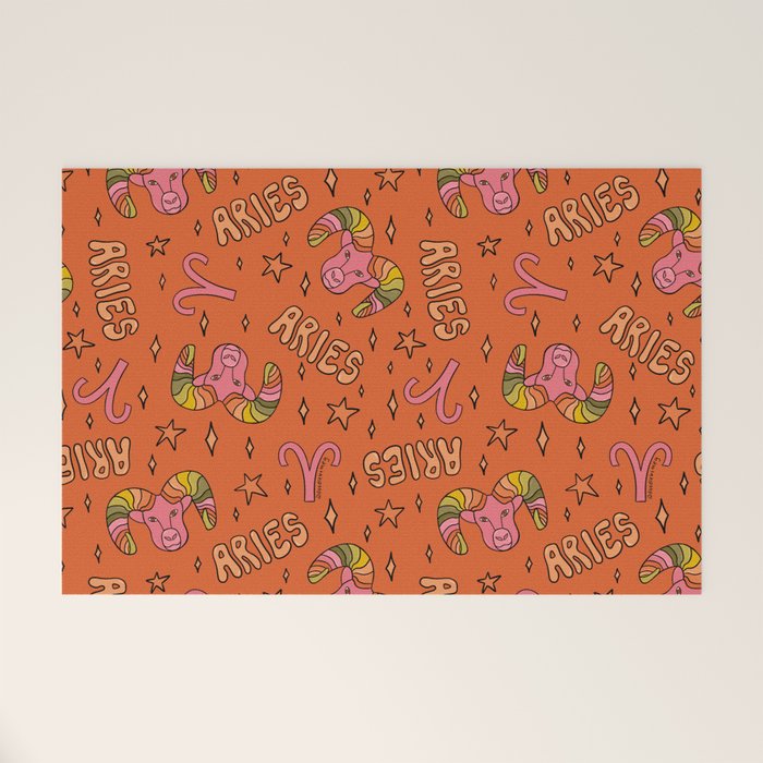 Aries Print Welcome Mat Gallery Image 1