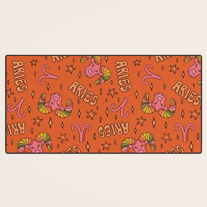 Aries Print Desk Mat Gallery Image 3