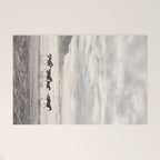 Horses on the Beach Welcome Mat Gallery Image 1
