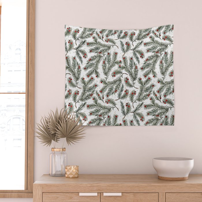 Evergreen Elegance Wall Tapestry Gallery Image 2