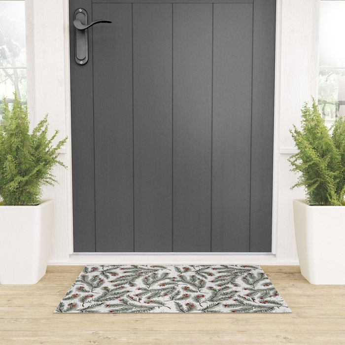 Evergreen Elegance Welcome Mat Gallery Image 3