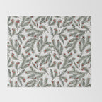Evergreen Elegance Throw Blanket Gallery Image 2