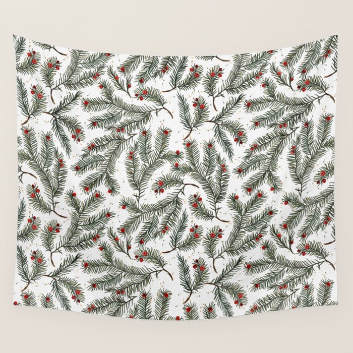 Evergreen Elegance Wall Tapestry Gallery Image 1