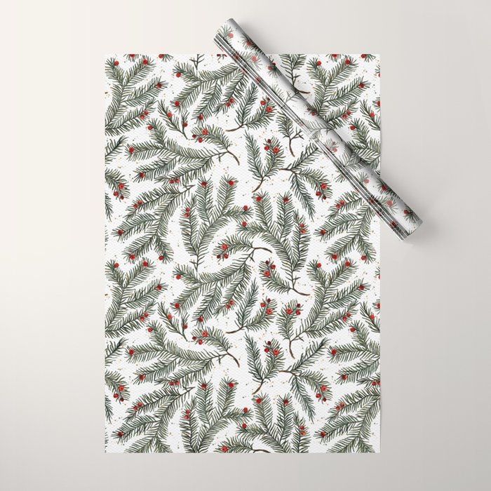 Evergreen Elegance Wrapping Paper Gallery Image 1