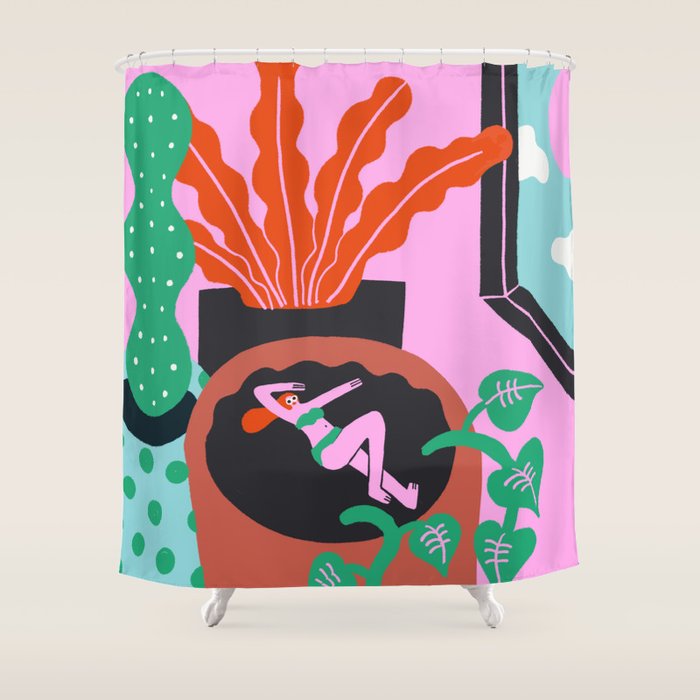 Isolation and Chill Shower Curtain Gallery Image 1