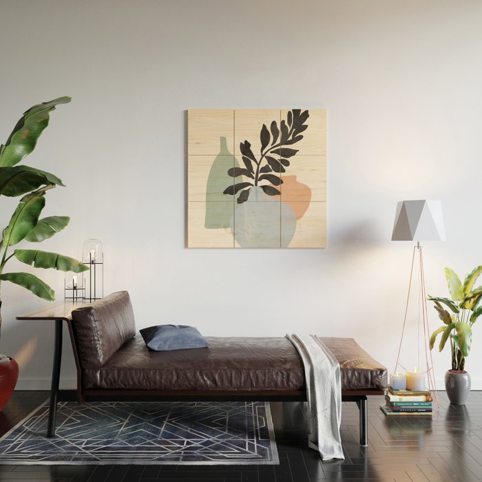 Sea glass vases Wood Wall Art Gallery Image 2