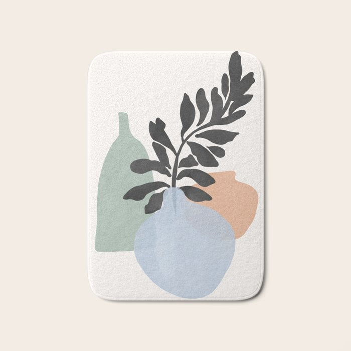 Sea glass vases Bath Mat Gallery Image 1