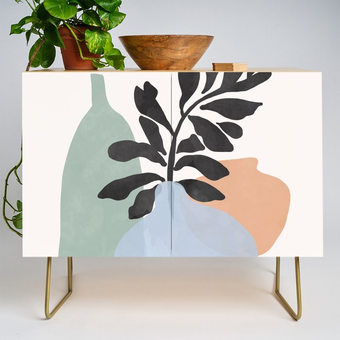 Sea glass vases Credenza Gallery Image 1