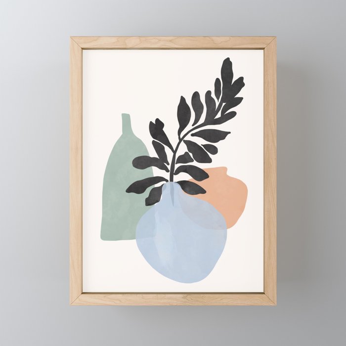 Sea glass vases Mini Art Print Gallery Image 1