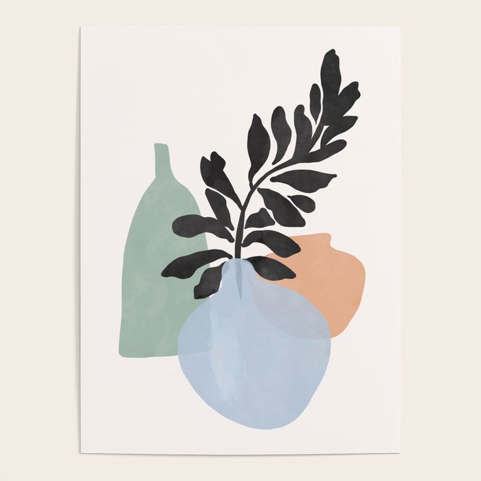 Sea glass vases Poster Gallery Image 1