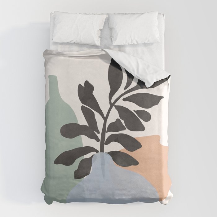 Sea glass vases Duvet Cover Gallery Image 6
