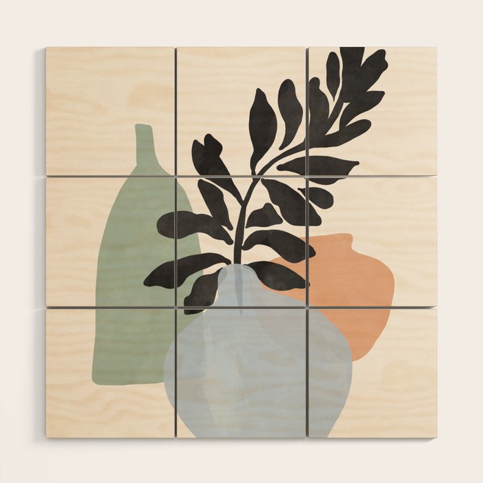 Sea glass vases Wood Wall Art Gallery Image 1