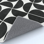 Mid-Century Modern Pattern No.3 - Black and White Rug Gallery Image 4