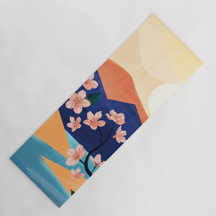 Warm spring sunchine near the flowing river Yoga Mat Gallery Image 1