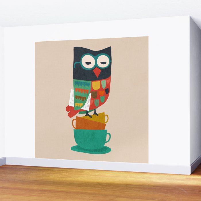 Morning Owl Wall Mural Gallery Image 2