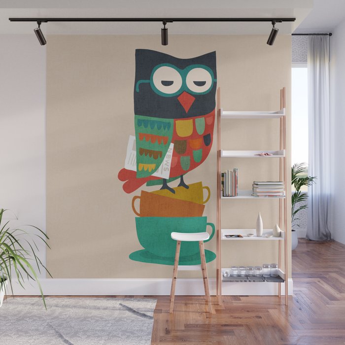 Morning Owl Wall Mural Gallery Image 1