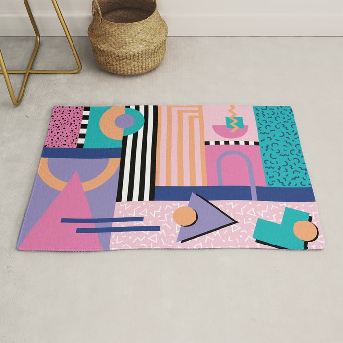 Memphis pattern 84 - 80s / 90s Retro Rug Gallery Image 1