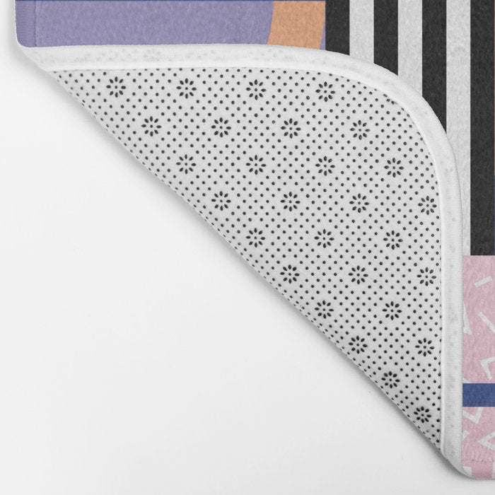 Memphis pattern 84 - 80s / 90s Retro Bath Mat Gallery Image 2