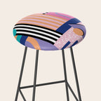 Memphis pattern 84 - 80s / 90s Retro Stool Gallery Image 2
