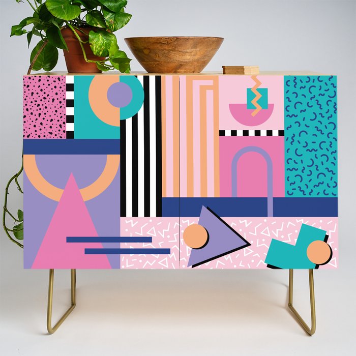 Memphis pattern 84 - 80s / 90s Retro Credenza Gallery Image 1