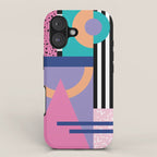 Memphis pattern 84 - 80s / 90s Retro iPhone Case Gallery Image 1