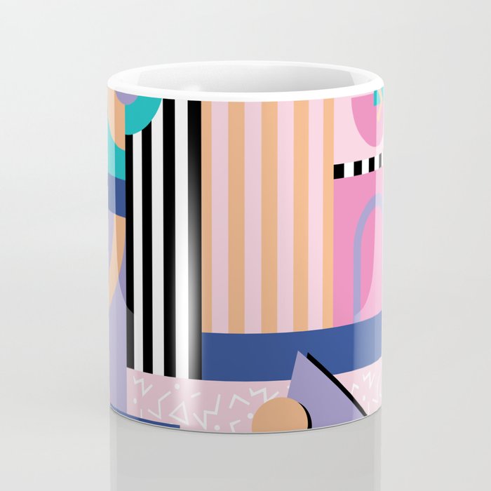 Memphis pattern 84 - 80s / 90s Retro Coffee Mug Gallery Image 4